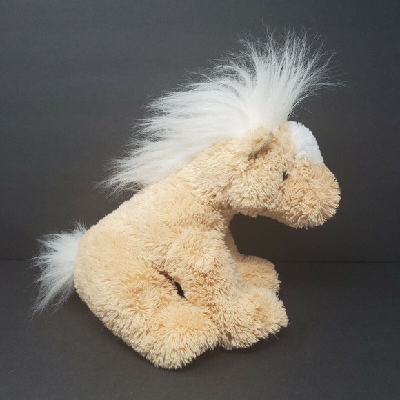 Aurora Horse 13" Plush Stuffed Animal Brown White Equestrian Easter Basket Fan - Picture 1 of 6